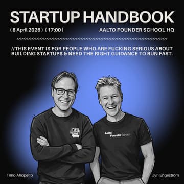 Cover Image for Startup Handbook | Jyri Engeström and Timo Ahopelto from Lifeline Ventures.