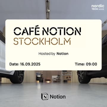 Cover Image for CAFÉ NOTION STOCKHOLM