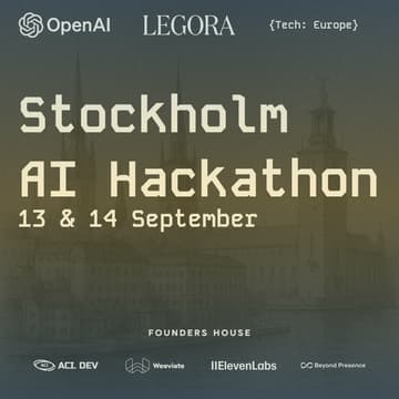 Cover Image for 🇸🇪 {Tech: Europe} Stockholm AI Hackathon