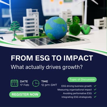 Cover Image for From ESG to Impact: What Actually Drives Growth