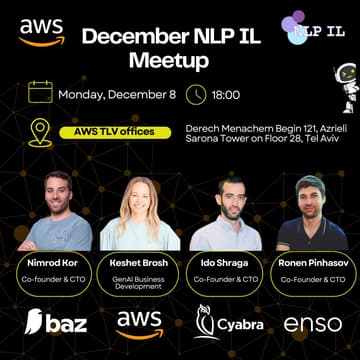 Cover Image for AGENT MODE: NLP IL x AWS - December 2025 Meetup