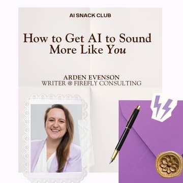 Cover Image for How to Get AI to Sound More Like You
