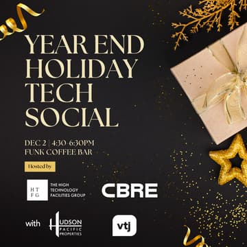 Cover Image for Year End Holiday Tech Social By VTJ x CBRE's HTFG