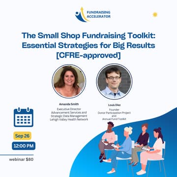 Cover Image for The Small Shop Fundraising Toolkit: Essential Strategies for Big Results  [CFRE-approved]