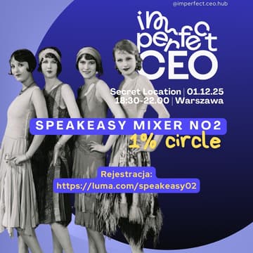 Cover Image for Imperfect CEO Speakeasy No2 | Warsaw