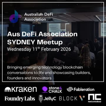 Cover Image for Aus DeFi Association (SYDNEY) - 11th February 2026