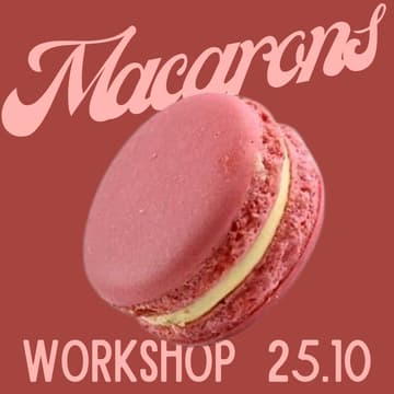 Cover Image for 🍓  Macarons Workshop by HOT HONEY CLUB x @mimis.patisserie