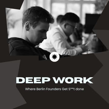 Úvodní obrázek pro Deep Work - Founders Coworking Day