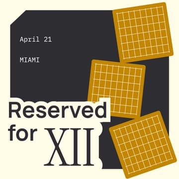Cover Image for Reserved for XII [Miami Edition]