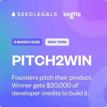 Cover Image for Pitch2Win: Wow the judges, win $20,000 in Xogito credits to build your app
