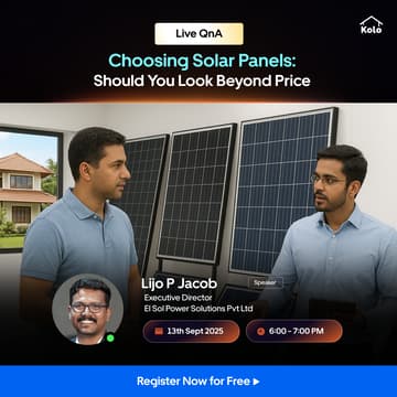 Cover Image for Choosing Solar Panels: Should You Look Beyond Price | In Malayalam