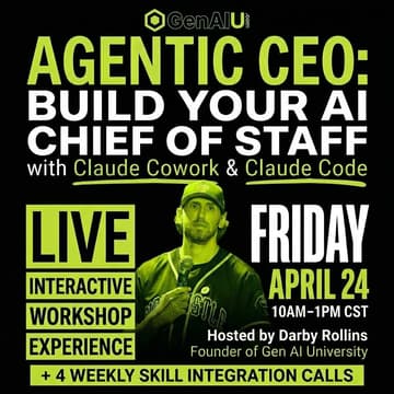 Cover Image for Agentic CEO: Build Your AI Chief of Staff with Claude Cowork & Claude Code