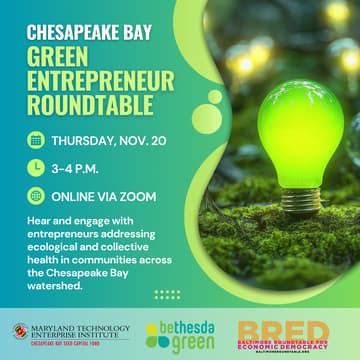 Cover Image for Chesapeake Bay Green Entrepreneur Roundtable