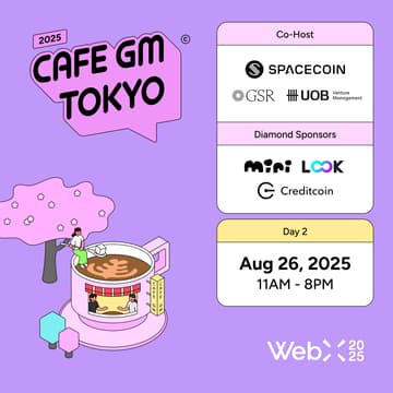 Cover Image for Cafe GM by Spacecoin & GSR & UOB Venture - DePIN & RWA & Web3 | Day2