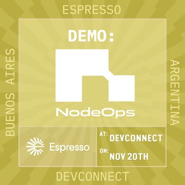 Cover Image for NodeOps Demo @ Espresso Booth