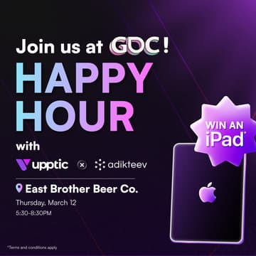 Cover Image for Mobile Gaming Happy Hour w/ Upptic and Adikteev