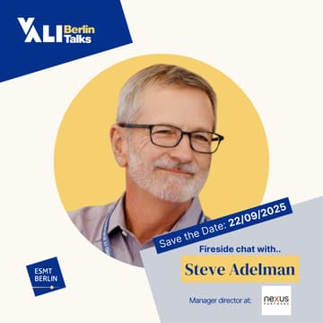 Cover Image for Vali Berlin Talks fireside chat with Steve Adelman