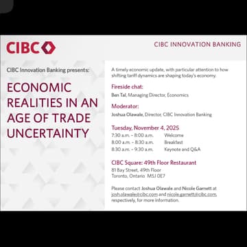 Cover Image for CIBC Innovation Banking: Economic Realities In An Age Of Trade Uncertainty