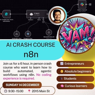 Cover Image for [In-Person] Agentic AI Crash Course with n8n