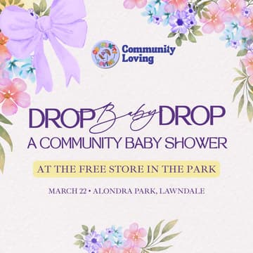 Cover Image for Drop Baby Drop: A Community Baby Shower at the Free Store in the Park 💜
