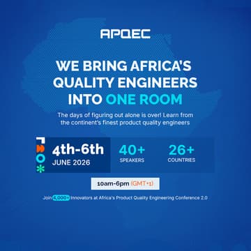 Cover Image for Africa Product Quality Engineering Conference (APQEC'26)
