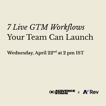 Cover Image for 7 Live GTM Workflows Your Team Can Launch Tomorrow Morning (Masterclass - India)