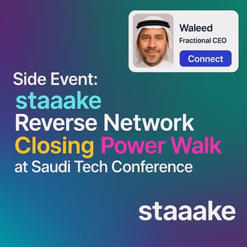 Cover Image for Side Event: staaake Reverse Network Closing Power Walk at Saudi AI/Tech Conference