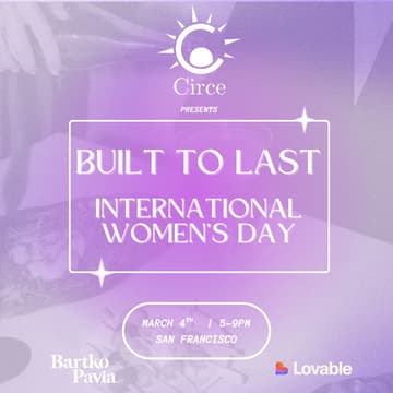 Cover Image for Circe Presents: Built to Last | an International Women's Day Party