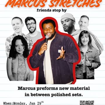 Cover Image for Marcus Stretches Friends Stop By - Open Registration
