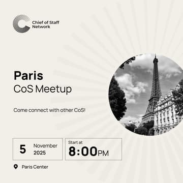 Cover Image for Paris CoS Meetup (Nov 5)