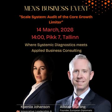 Cover Image for Thynk Unlimited presents: Men’s Business Event: "Scale System: Audit of the Core Growth Limiter"
