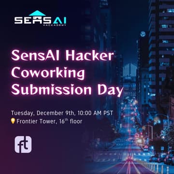 Cover Image for SensAI Hacker Coworking Submission Day! - Open Registration