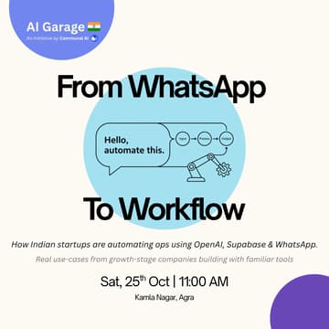 Cover Image for 🪔 AI Garage Comes to Agra - Diwali Edition