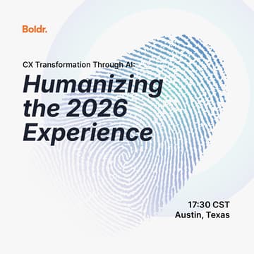Cover Image for CX Transformation Through AI: Humanizing the 2026 Experience. Hosted by Boldr & Richpanel.