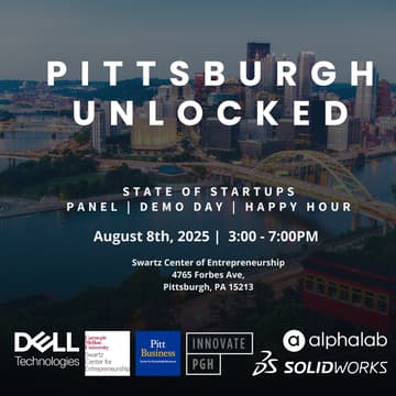 Cover Image for Pittsburgh Unlocked: Community + Pitch + Happy Hour | Dell Technologies Startup Tour