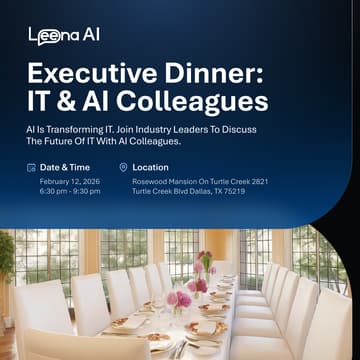 Cover Image for Executive Dinner:IT & AI Colleagues