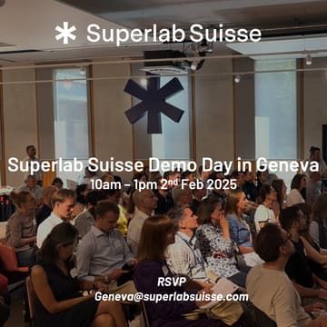 Cover Image for Superlab Suisse Geneva Demo Day @ Campus Biotech