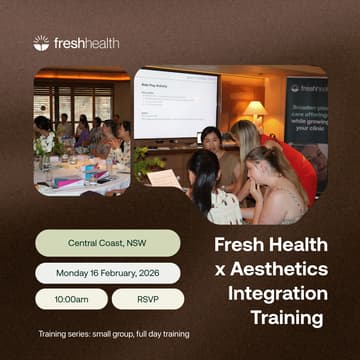 Cover Image for Fresh Health x Aesthetics Training | Central Coast, NSW