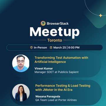 Cover Image for BrowserStack QA In-Person Meetup - Toronto