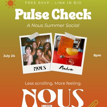 Titelbild für Pulse Check — A Nous Summer Social