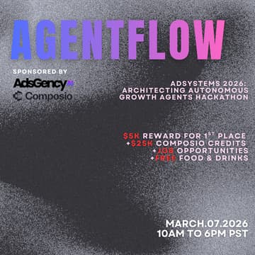 Cover Image for Adsystems 2026: Autonomous Growth Agents Hackathon