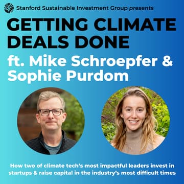 Cover Image for Keynote with Mike Schroepfer & Sophie Purdom, Getting Climate Deals Done