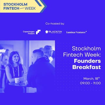 Cover Image for Stockholm Fintech Week: Founders Breakfast