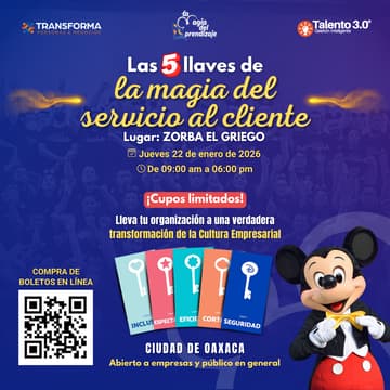 Cover Image for Las 5 Llaves de la Magia del Servicio al Cliente en Oaxaca