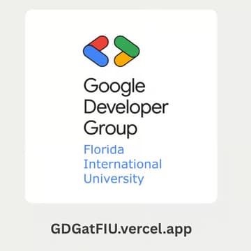 Cover Image for GDG at FIU — General Body Meeting (GBM) @ 12:00 PM EST - AC1 135 Room