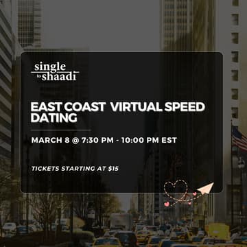 Cover Image for Desis in the East Coast Virtual Speed Dating