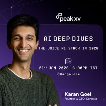 Cover Image for AI Deep Dive with Karan Goel, Founder & CEO, Cartesia • Surge & Peak XV