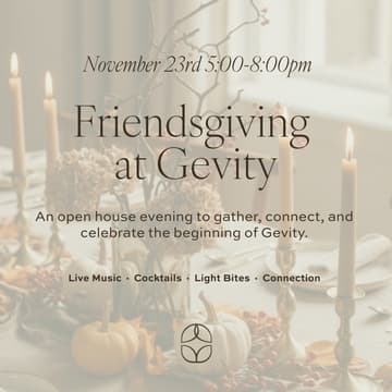 Cover Image for Friendsgiving Open House Celebration at Gevity