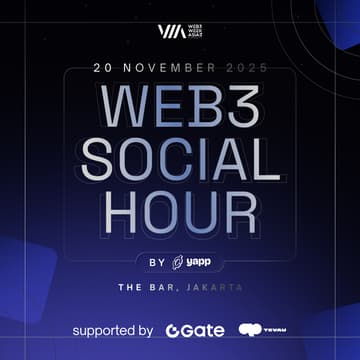 Cover Image for Web3 Social Hour by Yapp, Supported by Gate & Tevau