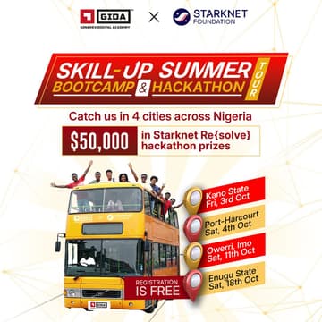 Cover Image for GIDA Skillup Summer & Hackathon Tour; Owerri Edition
